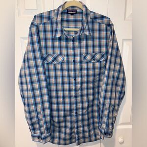 Patagonia Men's Casual Plaid Shirt Size L